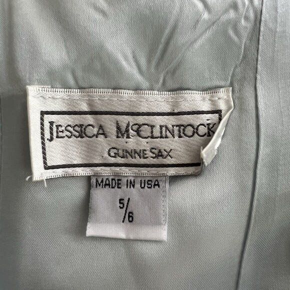 Vtg Y2K Jessica  McClintock Prom Dress Ballgown Corset Full Skirt Cinderella 5/6 - Picture 9 of 11